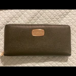 Large Michael Kors zip around wallet